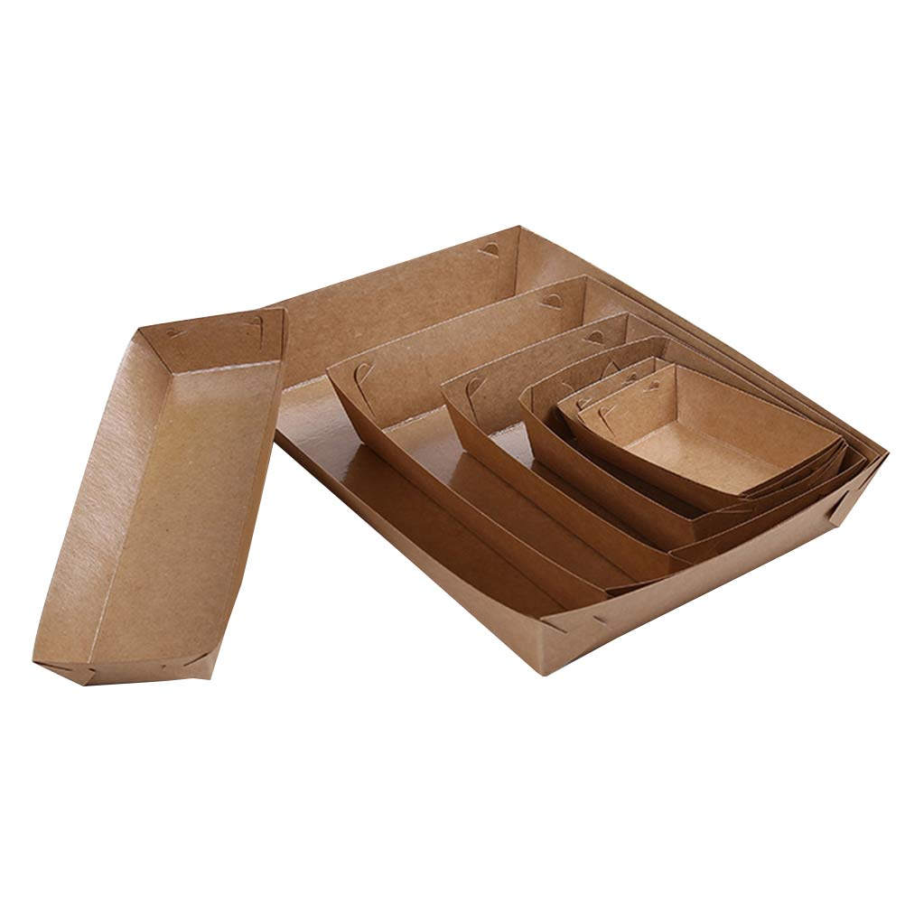 Food And Snacks For Picnic - 30Pcs Disposable Boat Packing Box Food