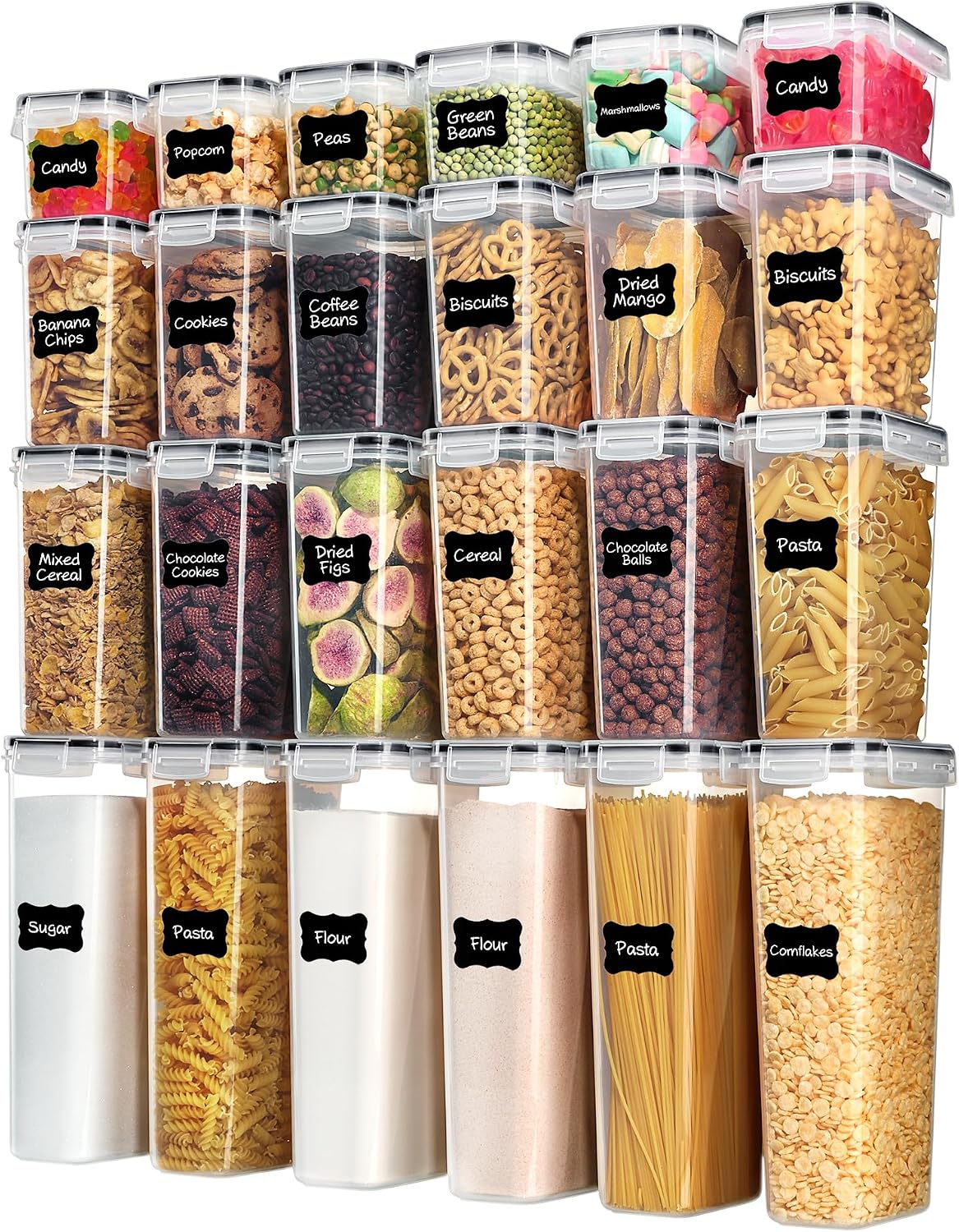Vtopmart Airtight Food Storage - огляд і ціна Snacks Food Labels