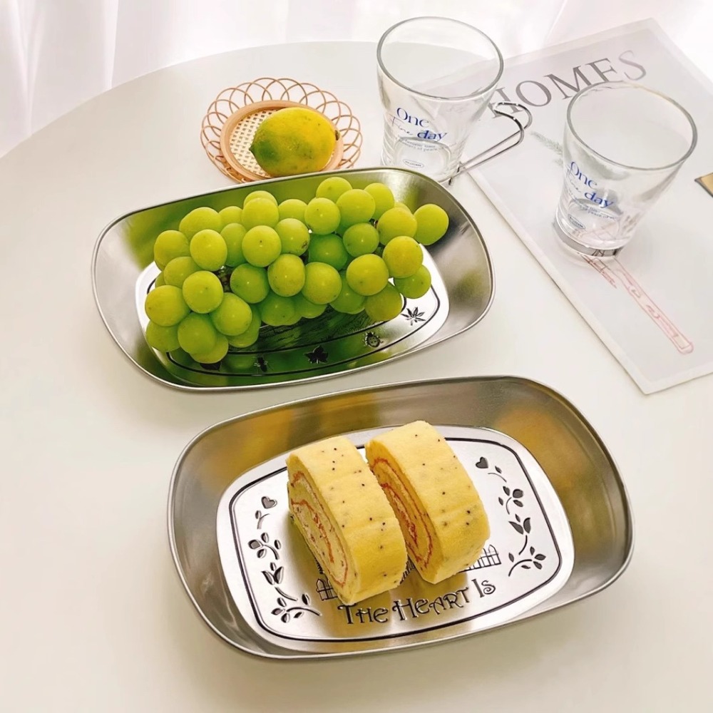 2PCS Vintage American Tin Tray - огляд і ціна Food And Snacks For Picnic
