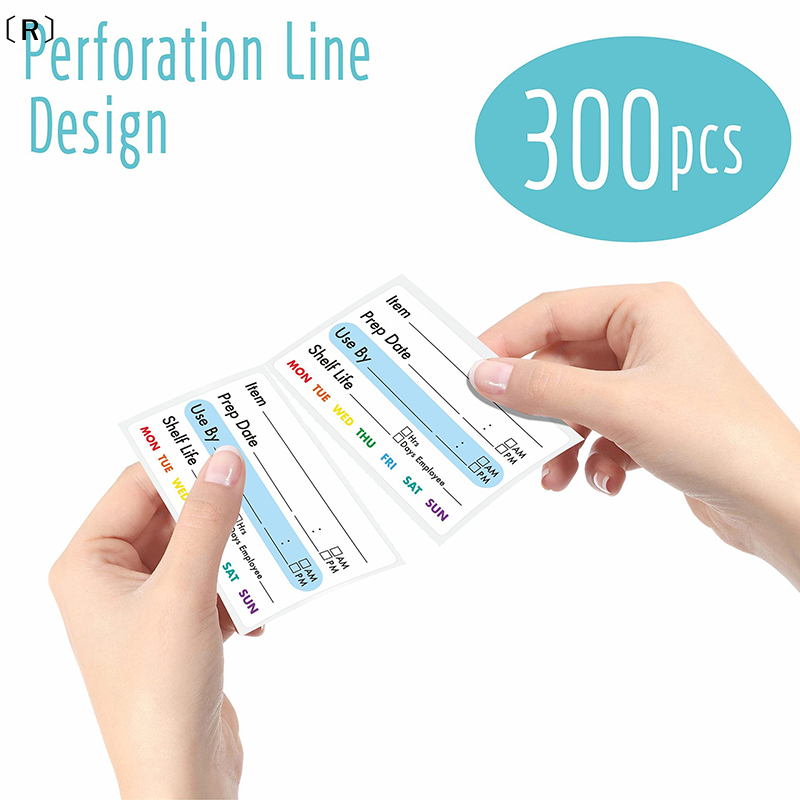 〔R〕300Pcs Roll Kitchen Date Fo - огляд і ціна Snacks Food Labels