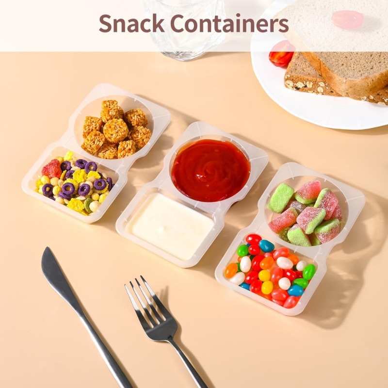 5/10/20/40PCS Double Compartme - огляд і ціна Food And Snacks For Picnic