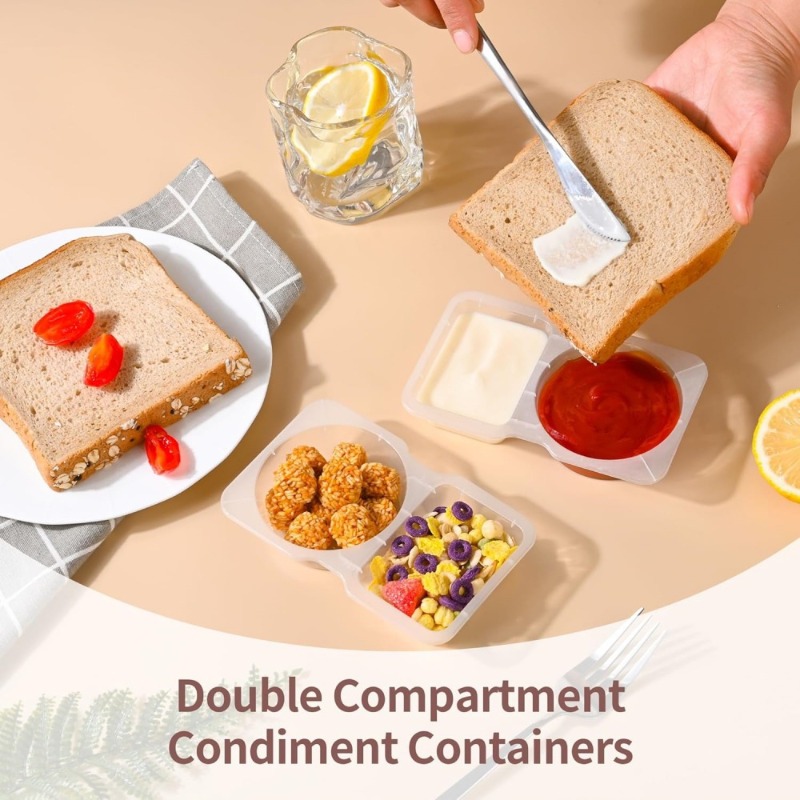 5/10/20/40PCS Double Compartme - огляд і ціна Food And Snacks For Picnic