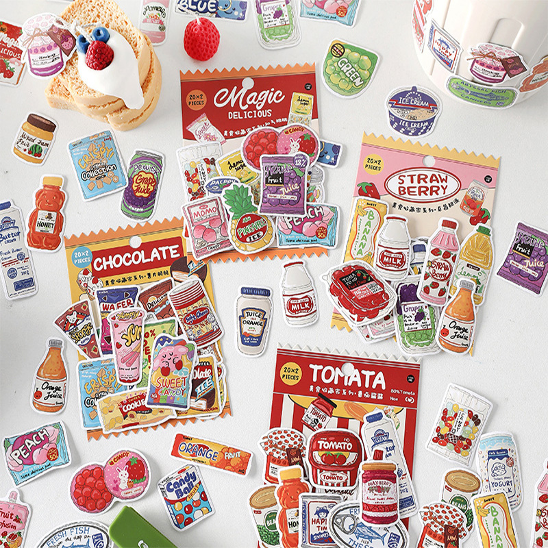 Cute Food Stickers Fast Food S - огляд і ціна Snacks Food Labels