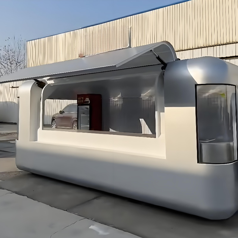 Round Movable Food Trailer Por - огляд і ціна Food Drink Snacks