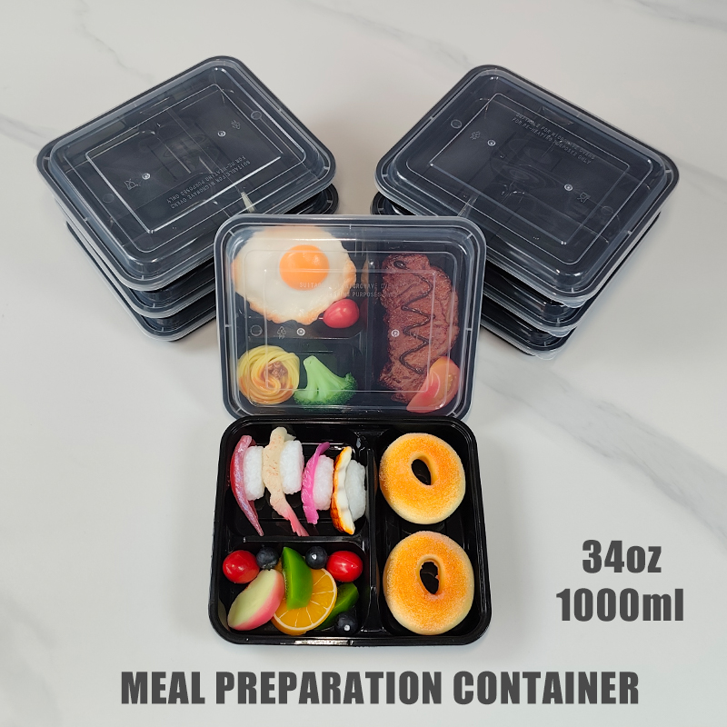3-Compartment 34 Oz/1000 Ml, 1 - огляд і ціна Food And Snacks For Picnic